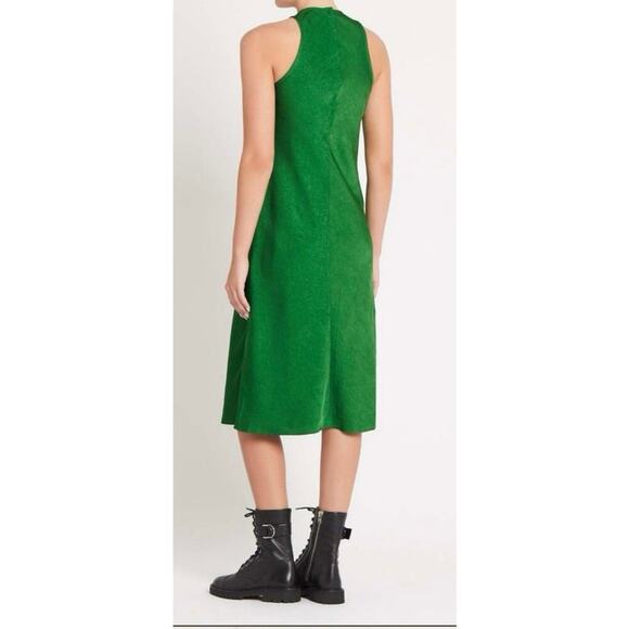 NWT BAUM UND PFERDGARTEN ANTOYA Kelly Green Midi Slip Dress Minimalist Lagenlook - Picture 6 of 10